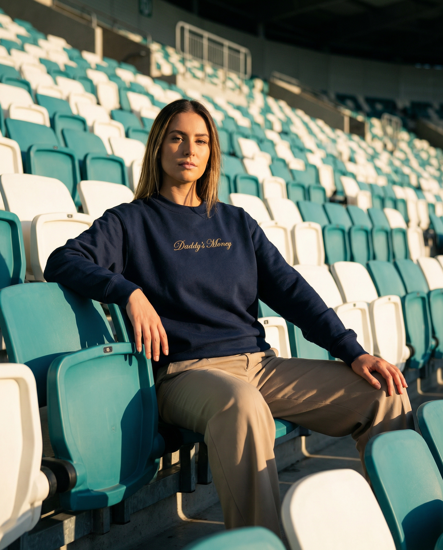 Navy / Peach Sweatshirt